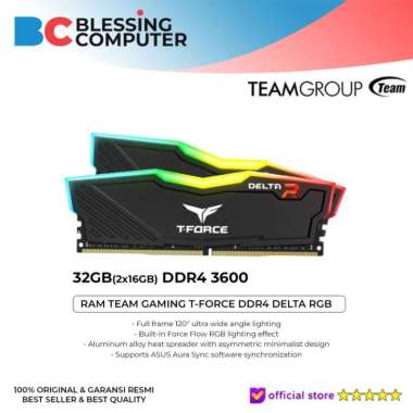 RAM TEAM DELTA RGB 32GB T-FORCE DDR4 CL18 / RAM 32GB (2x16GB)