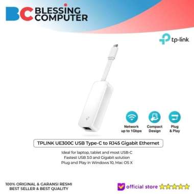 TPLINK UE300C USB Type-C to RJ45 Gigabit Ethernet Network Adapter