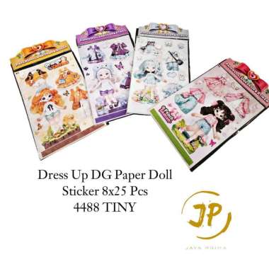 MAINAN ANAK DRESS UP DG PAPER DOLL STICKER 25 PCS