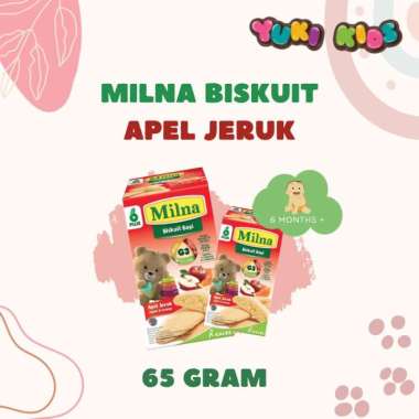 Milna Biskuit Apel Jeruk 65gr (6-12bulan)