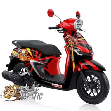 Decal Full Body Stylo 160- Stiker full body Variasi Skotlet Honda Stilo 160 - JDM Style Doff Hitam