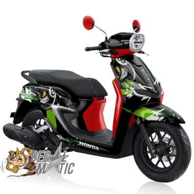 Decal Full Body Stylo 160- Stiker full body Variasi Skotlet Honda Stilo 160 - Bola 8 Doff Hitam