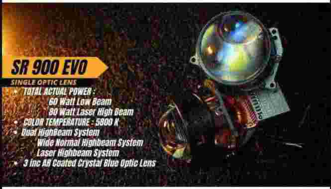 SABER SR900 EVO LED Projector Headlamp Laser LED Lampu Laser