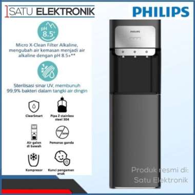 PHILIPS ADD4973BKAK Dispenser Galon Bawah Filter Alkaline Water & Micro Plastik ADD4973 BKAK
