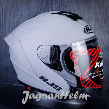 HELM NJS KAIROZ V1 SOLID | STONE GREY DOFF | SINGLE VISOR - XL