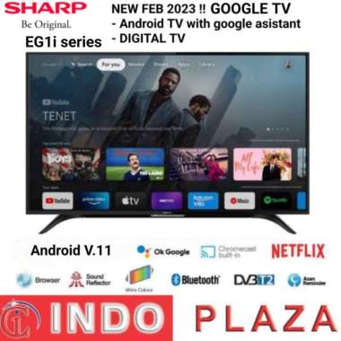 TV SMART ANDROID 32 INCH SHARP 2T-C32BG1 32EG1I=NEW 2023