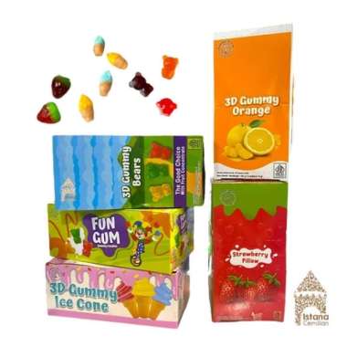 (BOX) 3D Gummy Candy World (12 pcs)