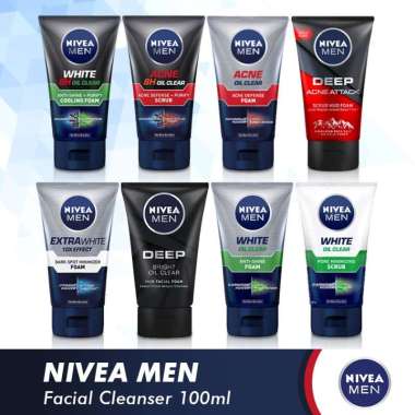 Nivea Men Facial Foam [Sabun Cuci Muka] 50ml & 100ml 50ML EXTRA BRIGHT