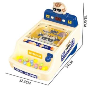 Mainan Pinball Machine MAINAN ANAK BATTLE GAME PINBALL BALL / BOLA PRETEND PLAY ADA MUSIK LAMPU LED 