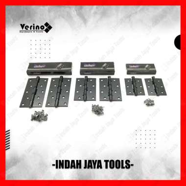 VERINO Engsel Jendela BLACK Pintu 3 4 5 Inch Tebal Grendel Besi Steel Hinge 4 INCH