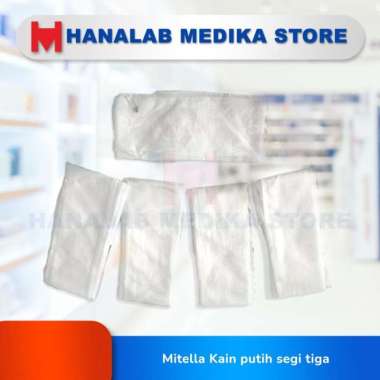 Mitella Kain putih segi tiga
