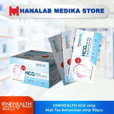 ONEHEALTH hCG strip / Tes Kehamilan strip 50pcs