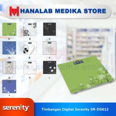 Serenity SR-DS612 Timbangan Badan Digital dengan Platform Kaca Tempered dan Fitur Auto ON/OFF