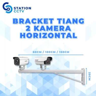 Bracket Tiang Cctv Horizontal Outdoor 100cm