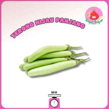 Sayur Segar - Terong Panjang Hijau/Green Long Eggplant 500 gr