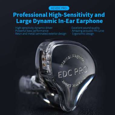 KZ EDC Pro Single DD In Ear Earphone With MIC OFC CABLE