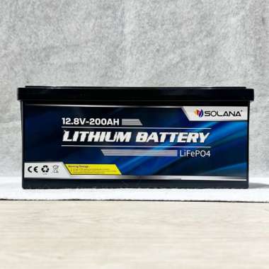 SOLANA BATTERY LITHIUM 200AH 12.8V - 200AH 12,8V AKI LITIUM SOLANA ORIGINAL BERGARANSI