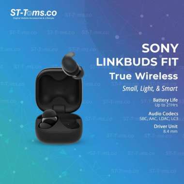 Sony LinkBuds Fit Truly Wireless Noise Canceling TWS LDAC Black