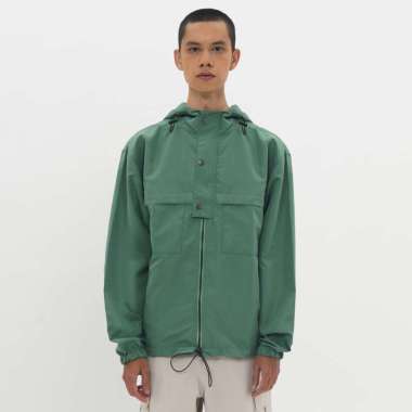 M231 Jaket Hoodie Taslan STAY DRY Hijau 0772C XL