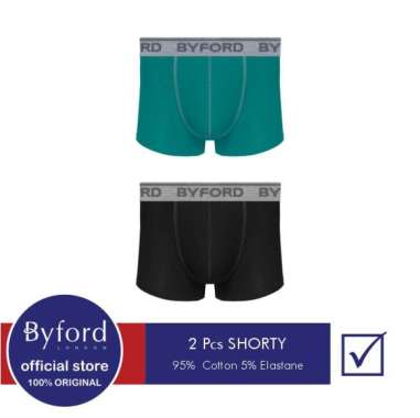 Byford Celana Dalam Pria Shorty 2 Warna / pack - XBYB14S2CS XXL