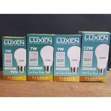 Bola Lampu Luxen Classic Gold 5W 7W 9W 12W Bolam Bohlam Luxen 12 W