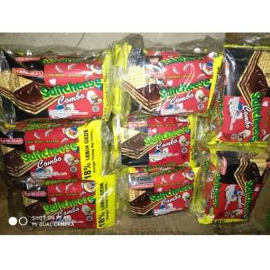 Khong Guan Saltcheese Combo Renceng Biskuit Keju + wafer coklat isi 10 pcs