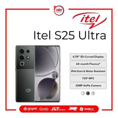 Hp Itel S25 Ultra Ram 8GB Internal 256GB Garansi Resmi Bromo Black