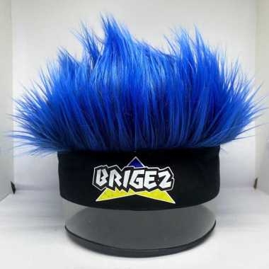 Topi cowok bulu korea /topi rambut palsu logo komunitas motor/rambut palsu mewah dan murah XTC Club