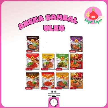 Sayur Segar - Uleg Aneka Sambal Instan Sachet Sambal Terasi