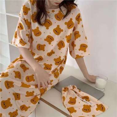 PP55 DASTER WANITA(TANPAPOUCH) MOTIF KARAKTER KARTUN DASTER WANITA Beruang