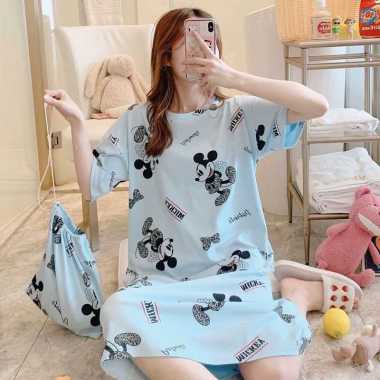PP55 DASTER WANITA(TANPAPOUCH) MOTIF KARAKTER KARTUN DASTER WANITA Mickey