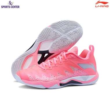 New Color Sepatu Badminton Lining Gryfalcon V AYAU007-1 / AYAU007 Neon Rose Pink 42 1/3