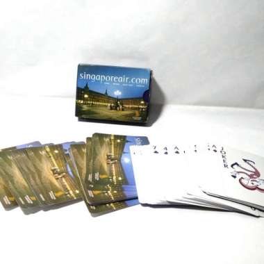 Singapore Airlines Kartu Remi Playing Card Gift Unik Kado Lucu Rare