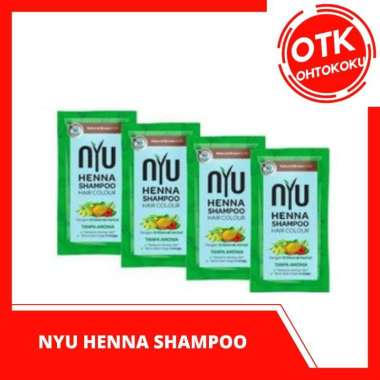 Nyu Henna Shampoo - Shampoo Pewarna Rambut Natural Brown
