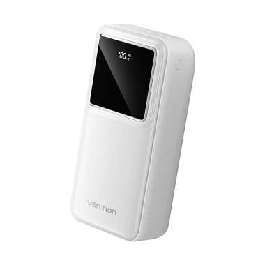 Vention Powerbank Led Display 30000mAh 22.5 QC PD Fast Charging - FHM WHITE