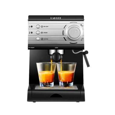Mesin Kopi Espresso, Pembuat Semi-Otomatis Pembuat Espresso Mesin Hitam
