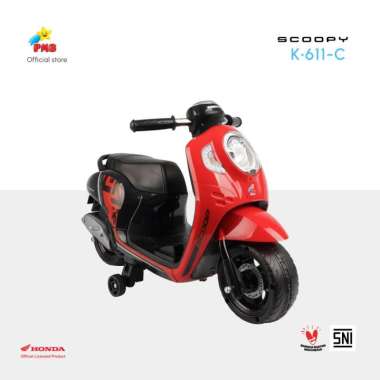 PMB K611C Mainan Anak Motor Aki Honda Scoopy Red