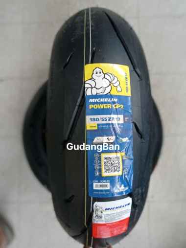 ( GP2R ) 180 / 55 - 17 MICHELIN Ban Motor RADIAL SPORT MOGE BELAKANG TUBELESS FREE PENTIL