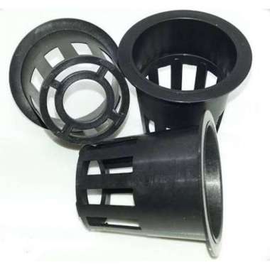 1 Pcs Netpot Hidroponik 5 cm - Media Tanam Net Pot Jaring Hitam 5cm dan Sumbu Flanel Bahan Flannel T