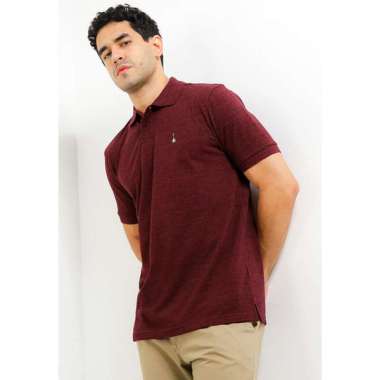 Hush Puppies Volta Polo Shirt (Misty Polo) Pria Maroon S