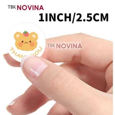 [KODE 177] STIKER THANK YOU CUTE / STIKER LABEL SEGEL 2.5cm
