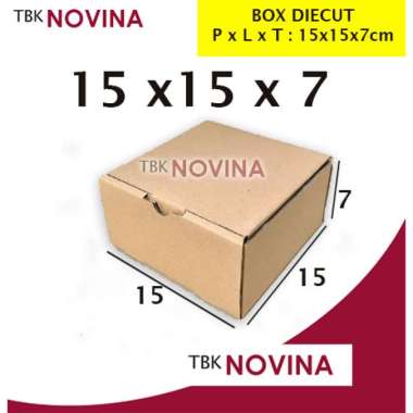 BOX DIECUT 20x20x5 / 20x20x7 / 25x12x7 / BOX KRAFT MIKA TALI / BOX KRAFT WINDOW DC 15x15x7