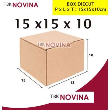 BOX DIECUT 20x20x5 / 20x20x7 / 25x12x7 / BOX KRAFT MIKA TALI / BOX KRAFT WINDOW DC 15x15x10