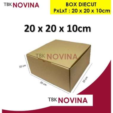 BOX DIECUT 20x20x5 / 20x20x7 / 25x12x7 / BOX KRAFT MIKA TALI / BOX KRAFT WINDOW DC 20x20x10