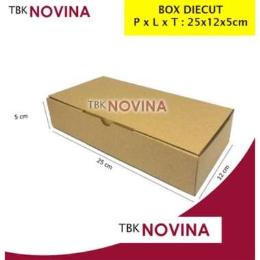 BOX DIECUT 20x20x5 / 20x20x7 / 25x12x7 / BOX KRAFT MIKA TALI / BOX KRAFT WINDOW DC 25x12x5