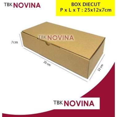 BOX DIECUT 20x20x5 / 20x20x7 / 25x12x7 / BOX KRAFT MIKA TALI / BOX KRAFT WINDOW DC 25x12x7