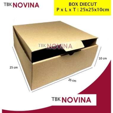 BOX DIECUT 20x20x5 / 20x20x7 / 25x12x7 / BOX KRAFT MIKA TALI / BOX KRAFT WINDOW DC 25x25x10