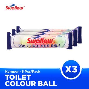 Swallow Kamper Toilet Colour Ball (5pcs / Pack) X3 Triple Pack