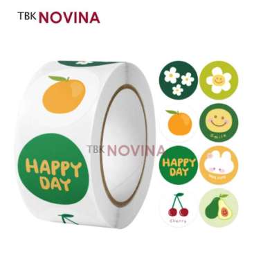 [STIKER CUTE 10 pcs ] STIKER THANK YOU CUTE LUCU / STIKER LABEL SEGEL 2.5cm KODE 128