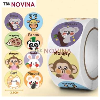 [STIKER CUTE 10 pcs ] STIKER THANK YOU CUTE LUCU / STIKER LABEL SEGEL 2.5cm KODE 207